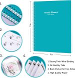 Monthly Planner 2023-2025 - Monthly Calendar 2023-2025 with Two-Side Pocket, July 2023 - June 2025, 9" x 11", Two Years Monthly Planner, Cardboard Cover, Perfect Organizer - Image 6